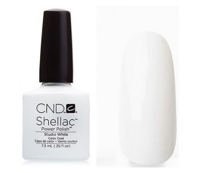 40526 Studio White Гель-лак Creative Shellac Белый молочный цвет