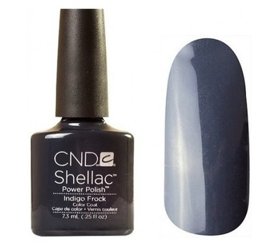 90625 Indigo Frock Гель-лак Creative Shellac Сине-серый коллекция Modern Folklore